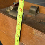 Vintage wooden display stand with slotted compartments and frog sculpture - thumbnail 6 of 9