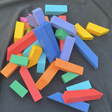 Colorful wooden blocks and a decorative carved gourd bowl - thumbnail 5 of 5
