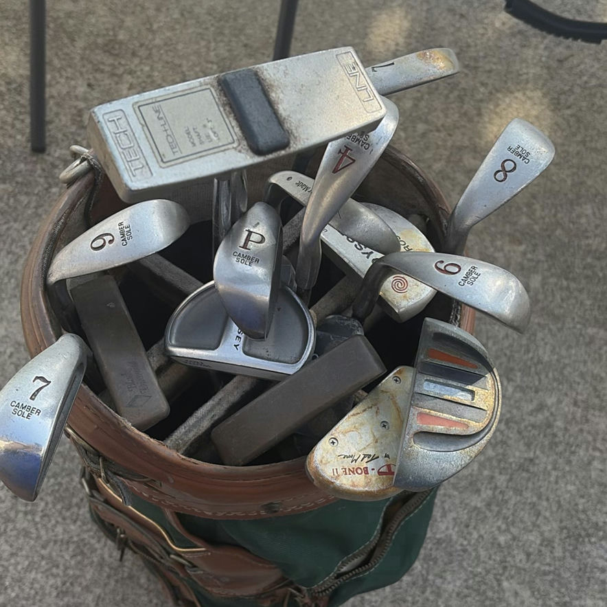 Golf bag with irons, wedges, and putter - image 2 of 8