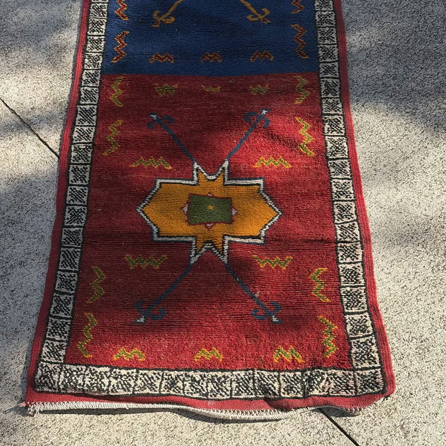 Multicolor geometric runner rug - image 2 of 4