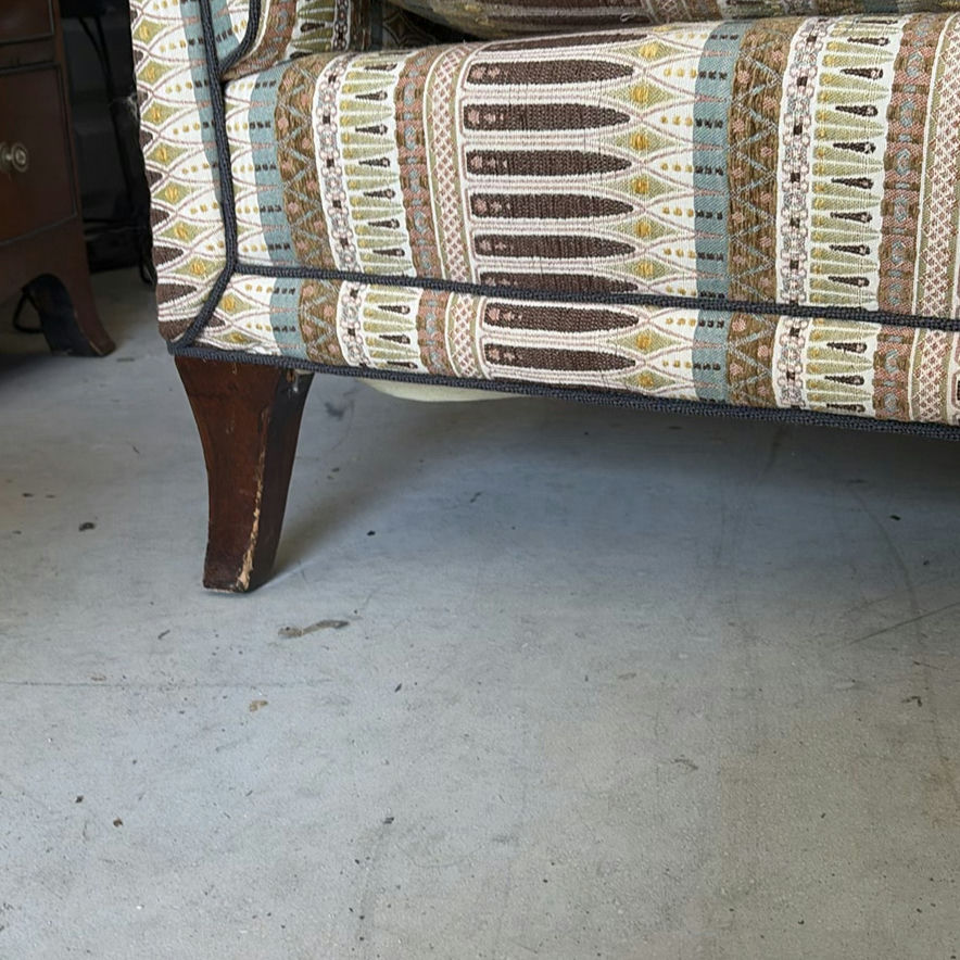 Patterned Upholstered Sofa - image 4 of 7