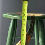 Green Wooden Stool with Dog Design - thumbnail 4 of 5