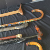 Assorted decorative walking canes and staffs - thumbnail 6 of 7