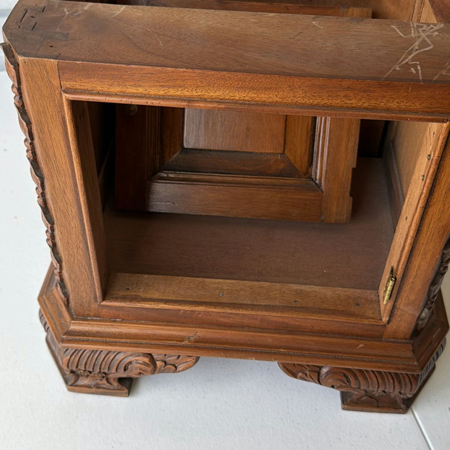Antique carved wooden drawer chest - image 4 of 5