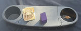 Paper Weight Sculpture Set with Printed-Text Artwork, Purple Block, and Figurine - thumbnail 4 of 5