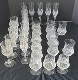 Crystal glassware collection with champagne flutes and tumblers - thumbnail 1 of 6