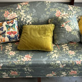 Floral Upholstered Loveseat with Decorative Pillows - thumbnail 5 of 6