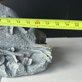 Frog Garden Statue on Log Base - thumbnail 4 of 4