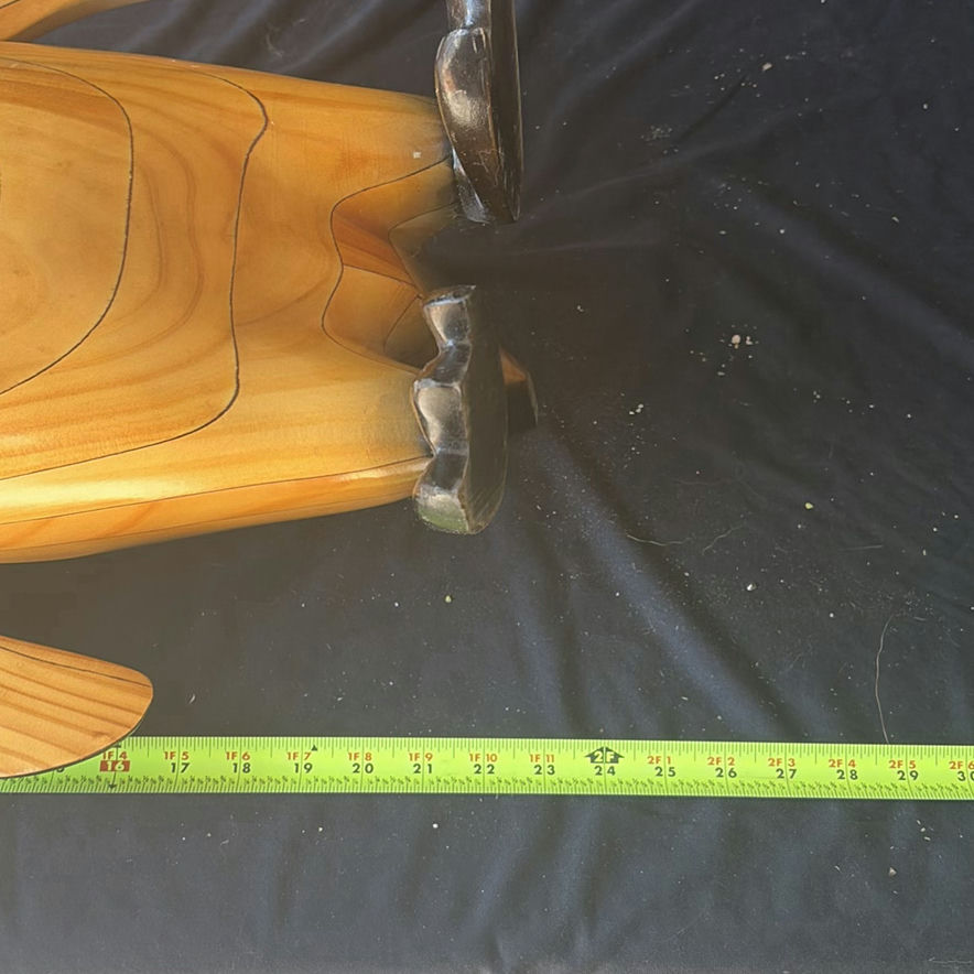 Wooden Penguin Sculpture - image 6 of 6