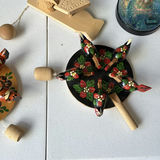 Cloth dolls, wooden folk-art figures, and a glitter globe - thumbnail 3 of 8