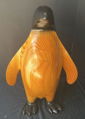 Wooden Penguin Sculpture - Image 1 of 6