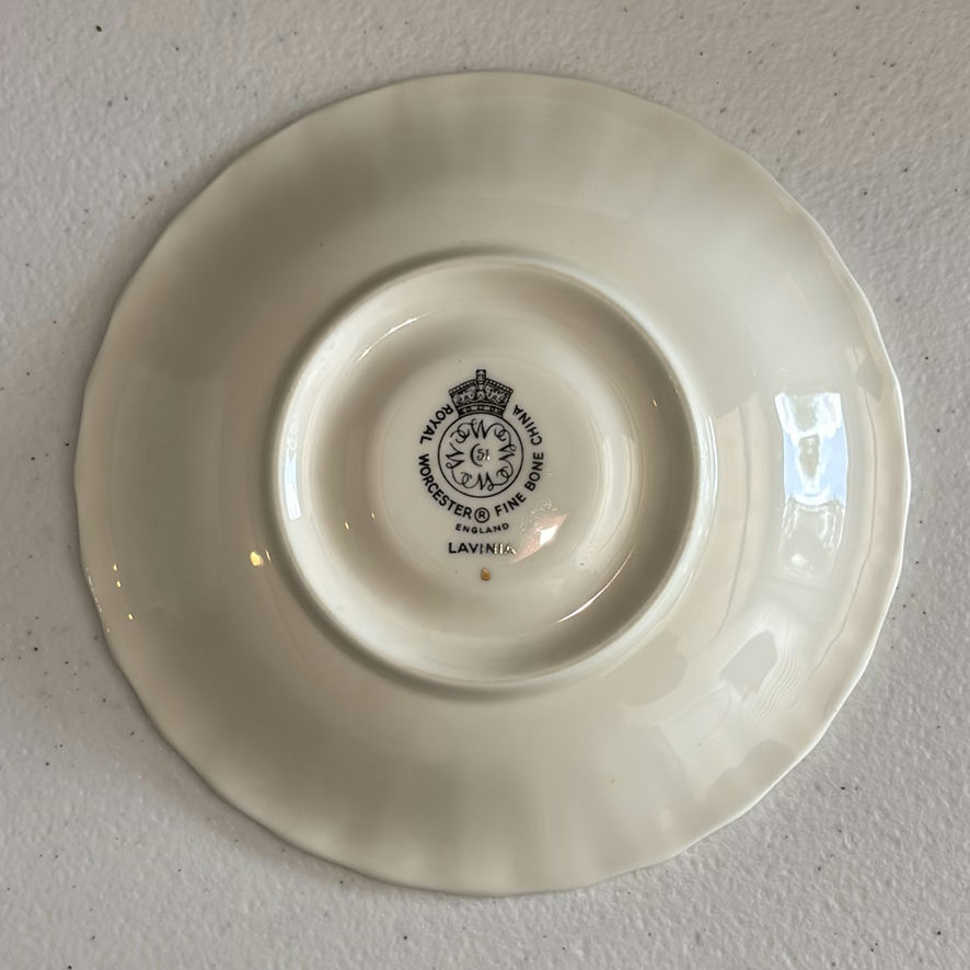 Assorted Scarves and Royal Worcester Fine Bone China Plates - image 4 of 8