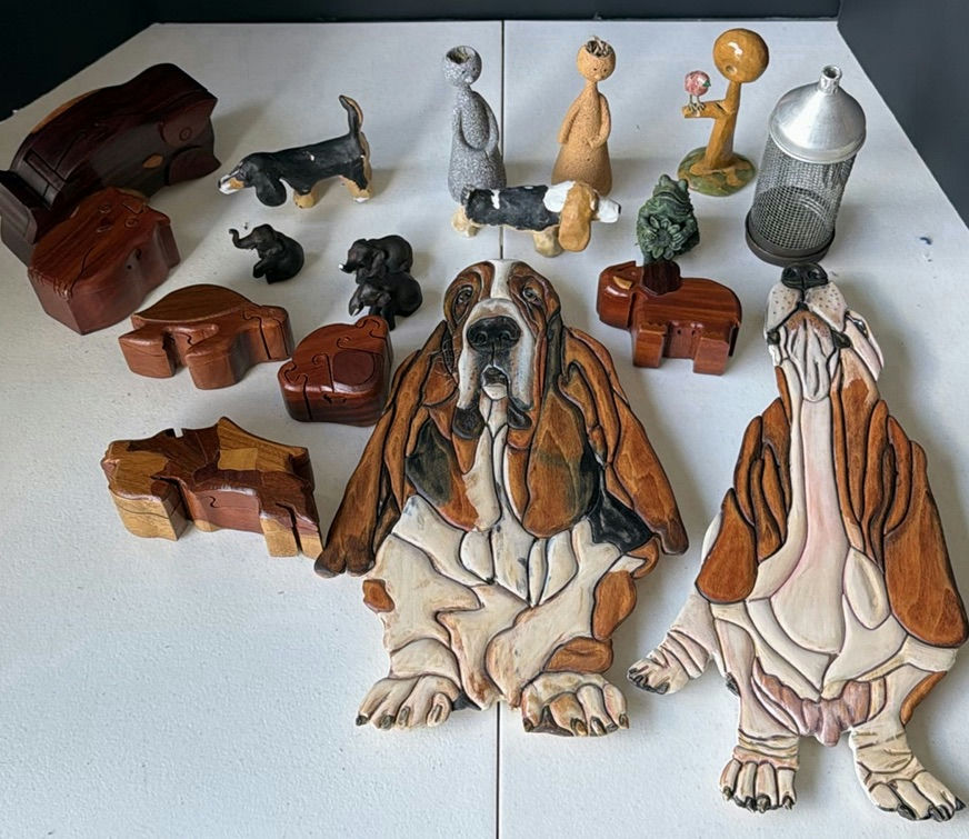 Collection of Wooden Animal Carvings and Figurines - image 1 of 7
