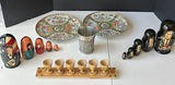 Matryoshka Nesting Dolls, Porcelain Plates, and Metalware - thumbnail 1 of 9
