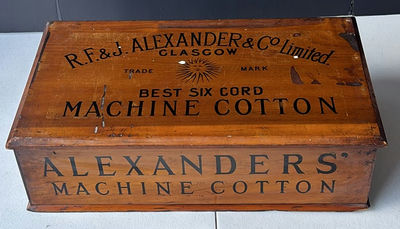 Alexander's Machine Cotton wooden thread box - Image 1 of 4