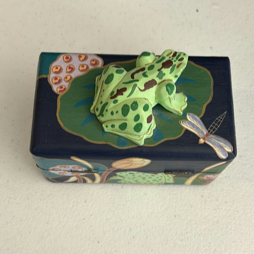 Decorative Trinket Boxes, Ceramic Figurines, and Glass Dish - image 2 of 13