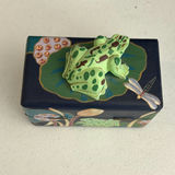 Decorative Trinket Boxes, Ceramic Figurines, and Glass Dish - thumbnail 2 of 13