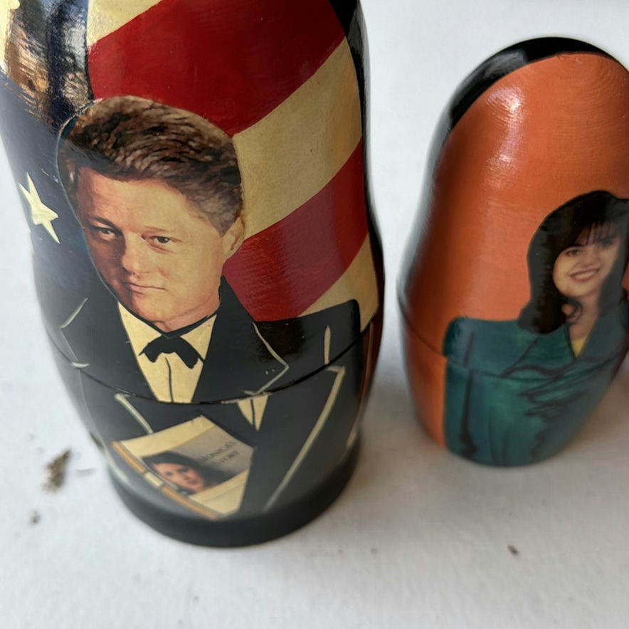 Matryoshka Nesting Dolls, Porcelain Plates, and Metalware - image 4 of 9