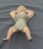 Metal Boot Jack painted primitive female figurine - thumbnail 3 of 3