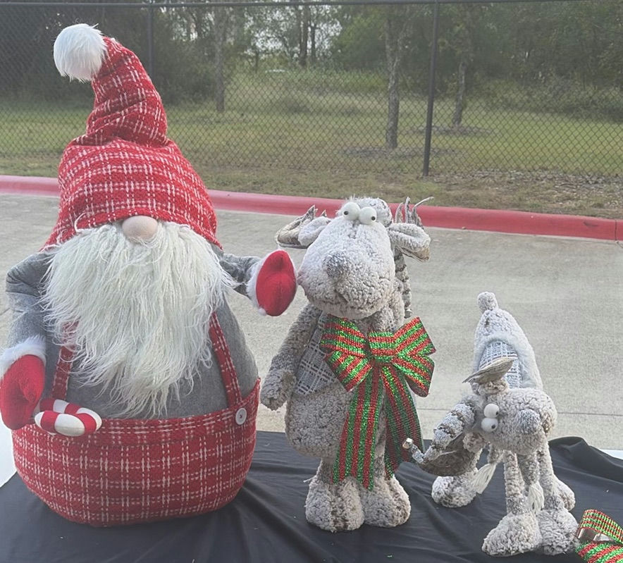 Santa Claus and Reindeer Christmas Figurines - image 1 of 4