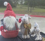 Santa Claus and Reindeer Christmas Figurines - thumbnail 1 of 4
