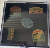 Matryoshka nesting dolls with decorative eggs and Alaska souvenir stickers - thumbnail 3 of 6