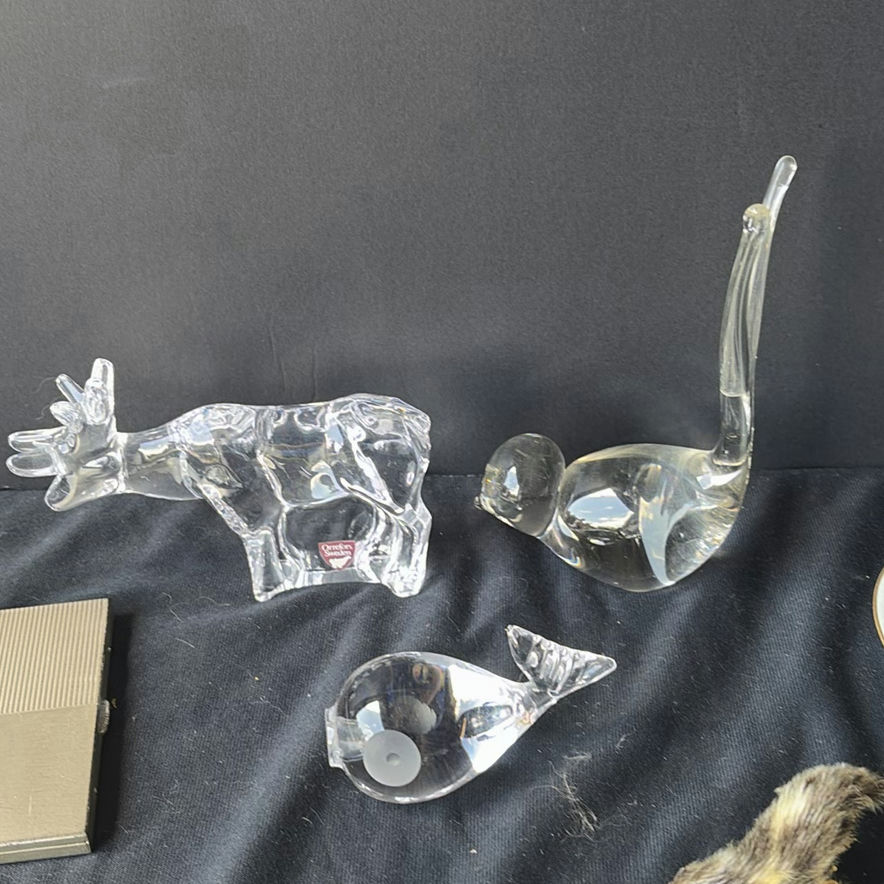 Assorted Crystal Glass Figurines and Teacup Set - image 8 of 11