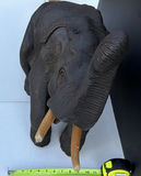 Elephant statue with raised trunk - thumbnail 4 of 9