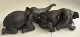 Carved Elephant Figurines and Elephant Wall Mask - thumbnail 4 of 5