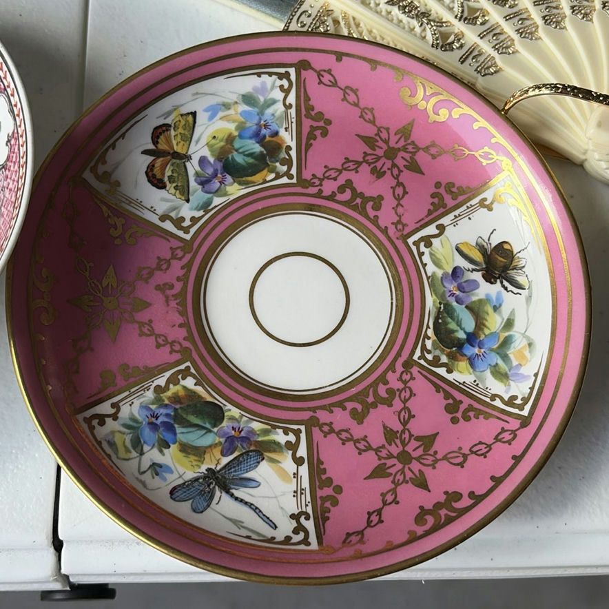 Carved bear, porcelain plates, fan, pouches and scarves – assorted decor and accessories - image 5 of 8