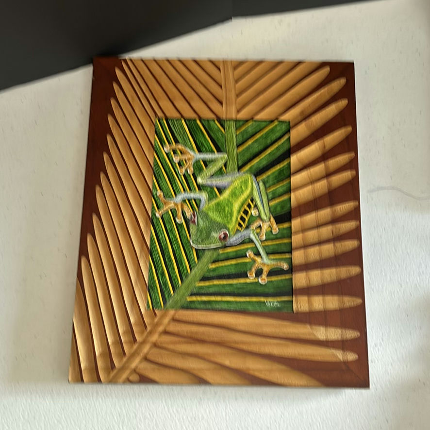 Decorative Textiles, Embroidered Linens, and Frog Wall Art - image 5 of 7
