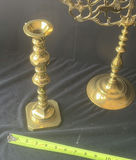 Brass candelabras and candlesticks - thumbnail 2 of 5