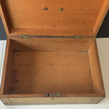 Antique collection: jewelry pouch, ornate metal pieces, glass cruet set, and wooden boxes - thumbnail 8 of 8