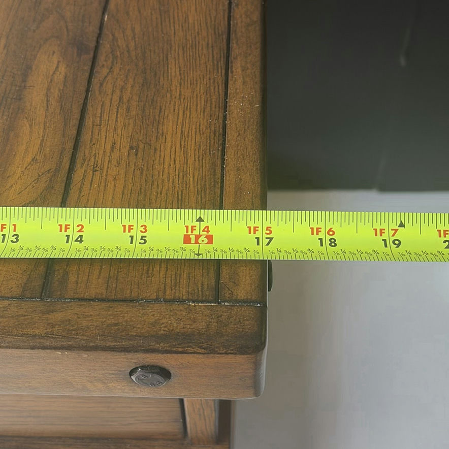 Wooden end table with drawer and lower shelf - image 5 of 7