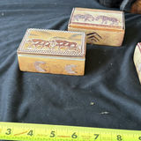 Carved wooden animal boxes and a monkey figurine - thumbnail 7 of 9