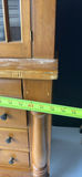 Wooden Cabinet With Glass Doors and Drawers - thumbnail 3 of 5