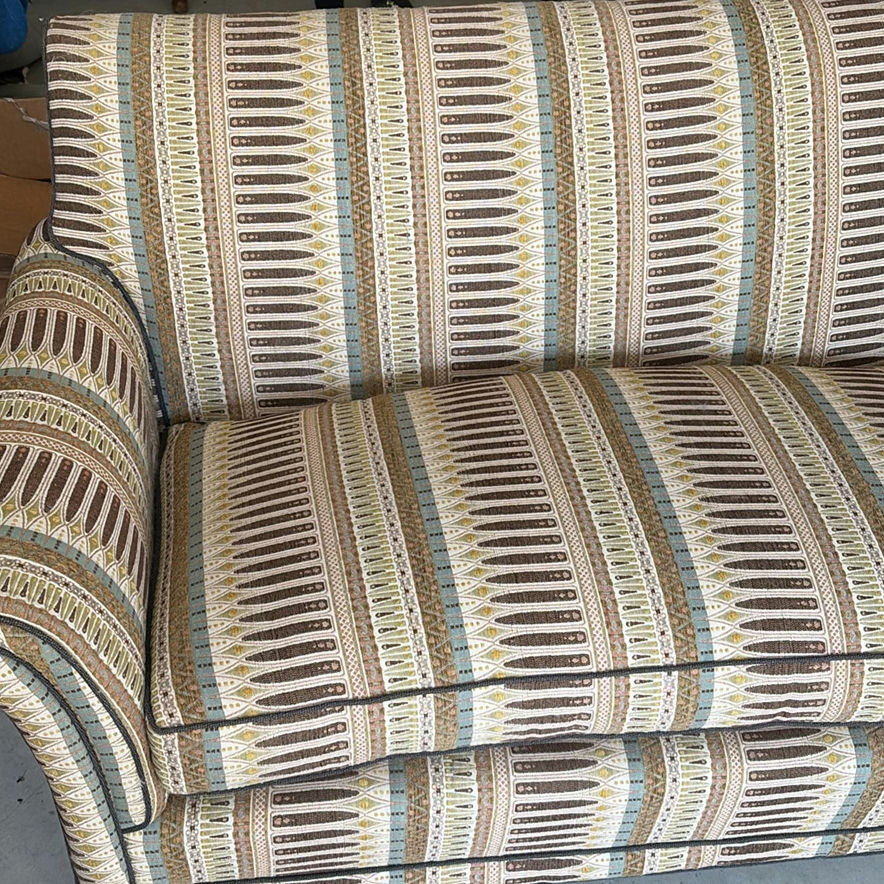 Patterned Upholstered Sofa - image 2 of 7