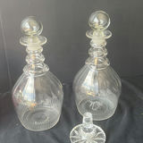 Glass decanter collection with pig figurine - thumbnail 5 of 8