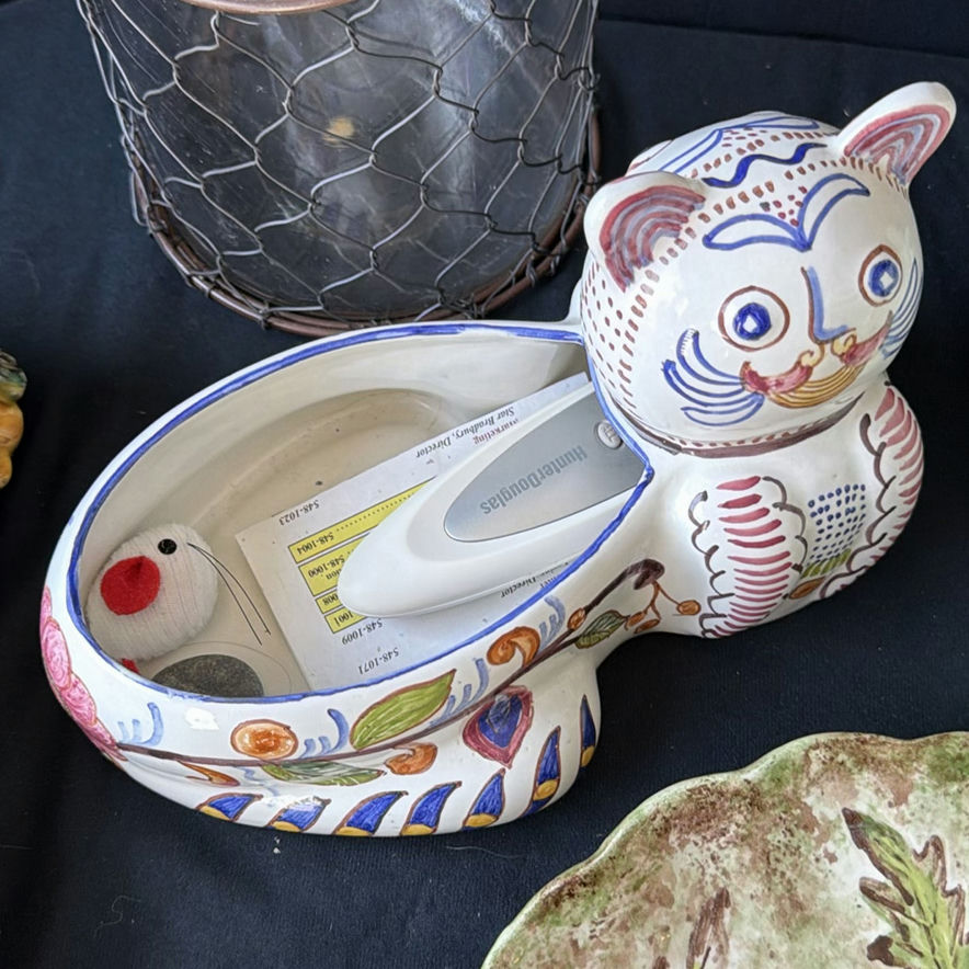 Assorted Decorative Ceramics and Textile Item - image 6 of 10