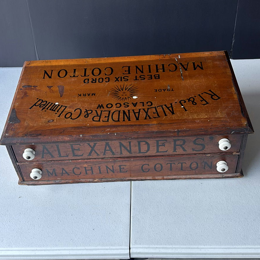 Alexander's Machine Cotton wooden thread box - image 3 of 4