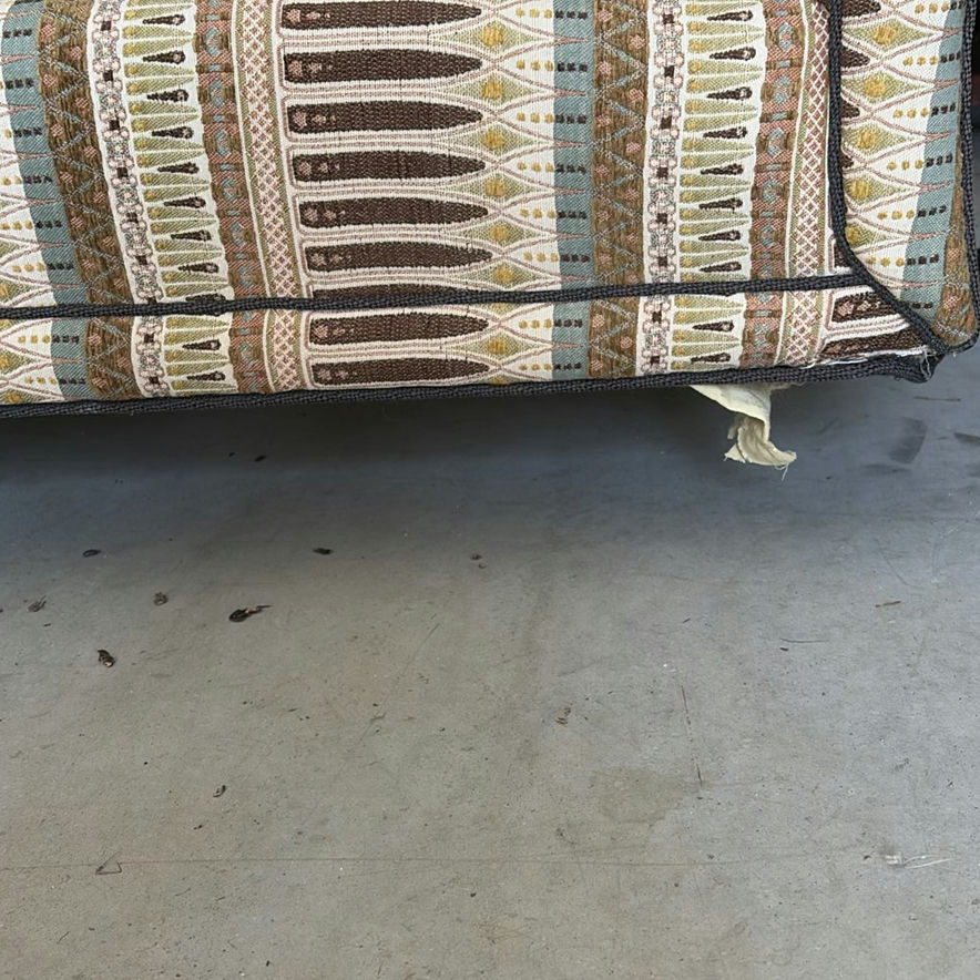 Patterned Upholstered Sofa - image 5 of 7