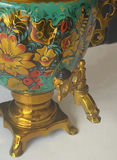 Electric enamel samovar with floral motif - thumbnail 2 of 7