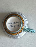 Hand-Painted Ceramic Cups, Decorative Frog Wall Hanging, and Stone Grape Cluster Ornaments - thumbnail 3 of 7