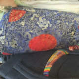 Clear plastic bin with assorted textiles - thumbnail 3 of 5