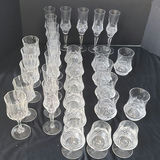 Crystal glassware collection with champagne flutes and tumblers - thumbnail 6 of 6