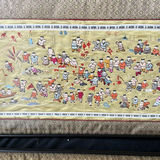 Two framed Chinese silk embroidery panels with dragon and folk scenes - thumbnail 8 of 9