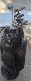 Burton golf bag with multiple golf clubs - thumbnail 1 of 7