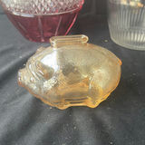 Glass decanter collection with pig figurine - thumbnail 2 of 8