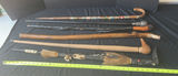 Assorted carved and decorated walking canes - thumbnail 1 of 6
