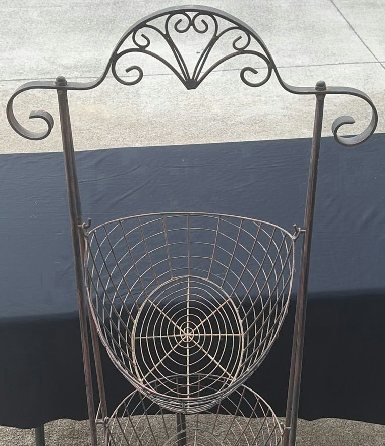 Three-Tier Metal Wire Basket Stand - image 2 of 7